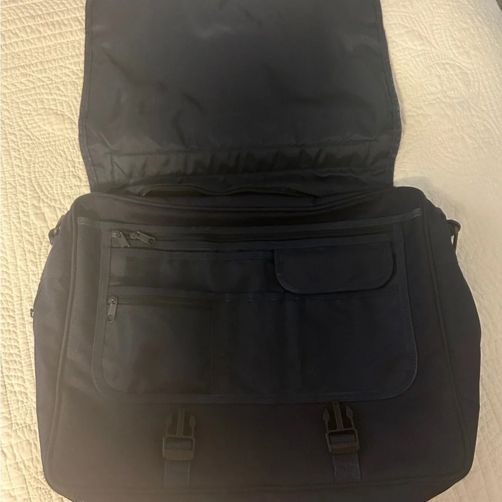 Navy Messenger Bag clemson university